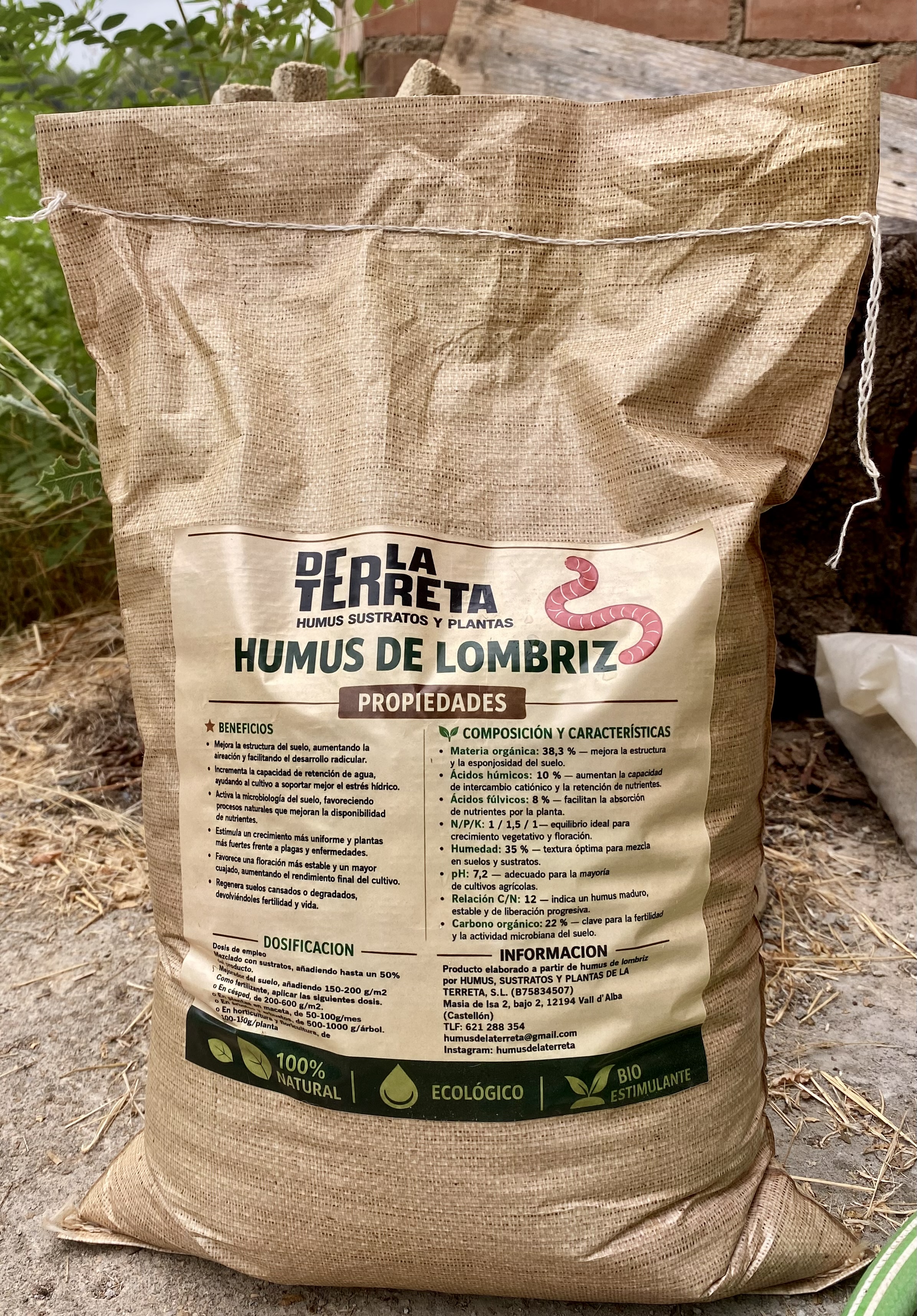 Saco de humus sólido de De La Terreta
